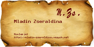 Mladin Zseraldina névjegykártya